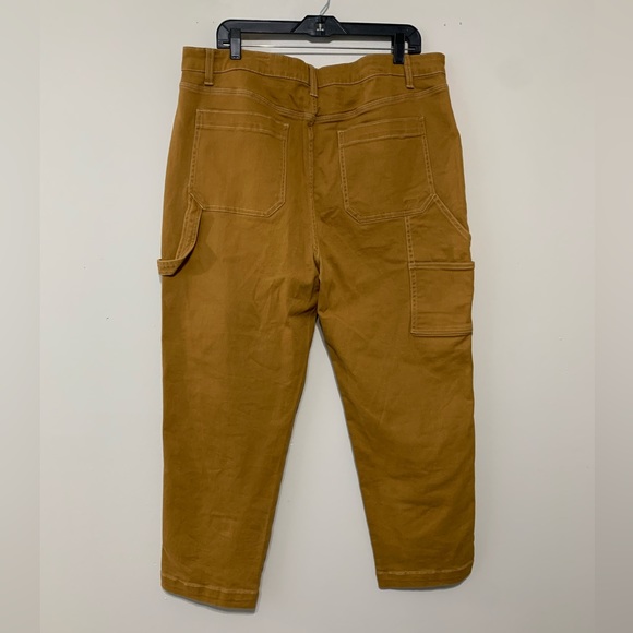NWT womenβs No Boundaries High Rise Carpenter Pants in brown size juniors 21 - Picture 2 of 5